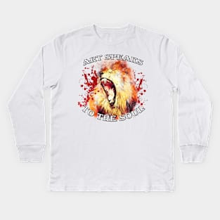 ART SPEAKS TO THE SOUL Design, Perfect for Artists & Painters, Design available on many products shirts, mugs, stickers, pillows Kids Long Sleeve T-Shirt